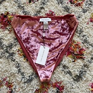 Something Navy Crushed Velvet High Rise Bottoms